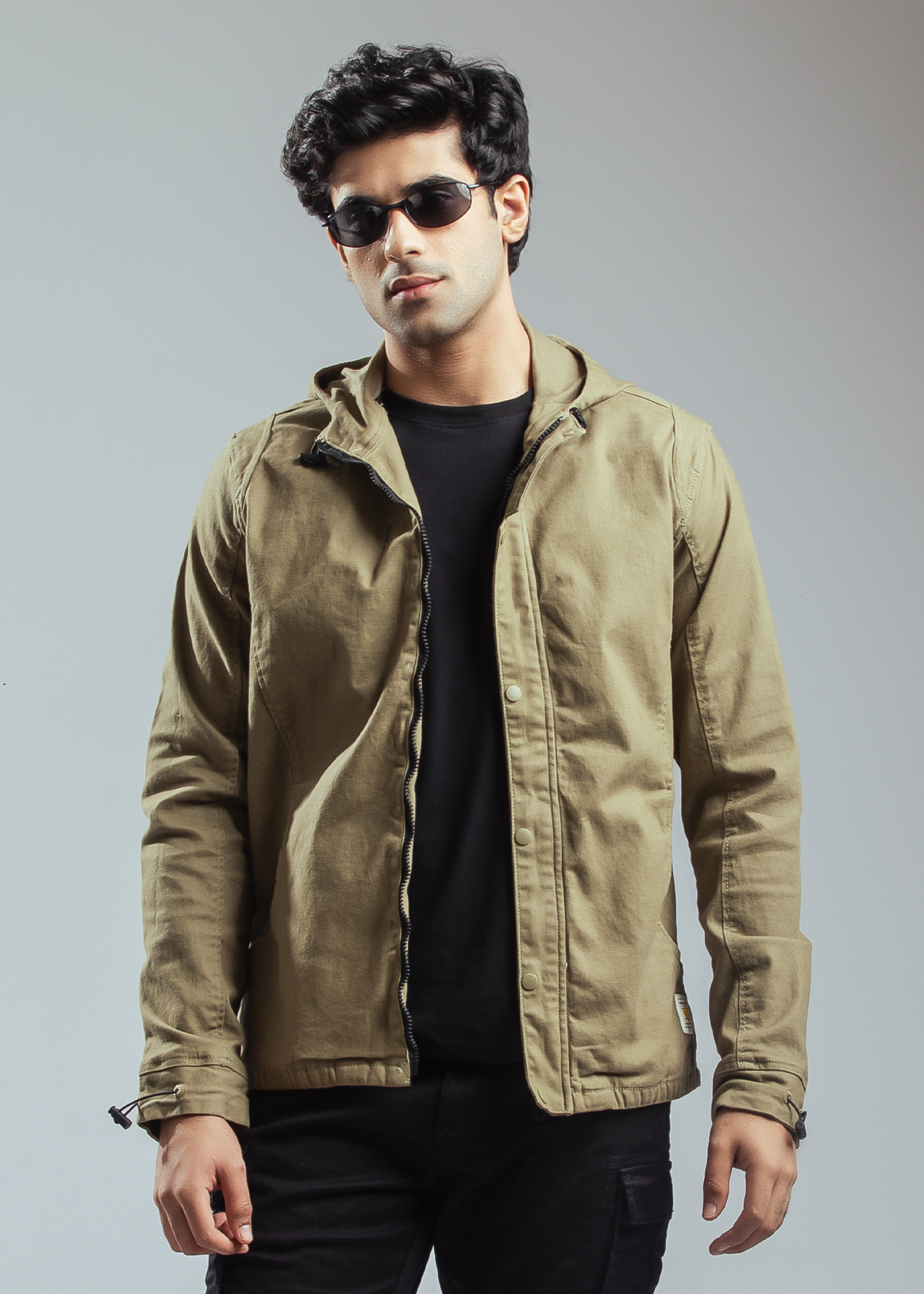 Denim hoodie men shop