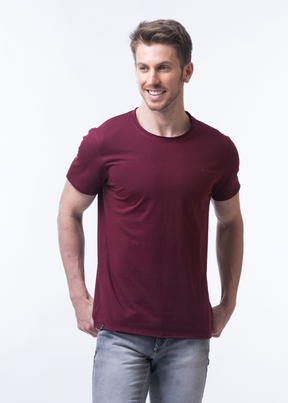 Raw Solid Half Sleeve T-shirt For Men