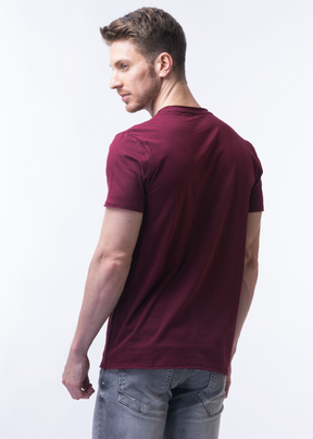 Raw Solid Half Sleeve T-shirt For Men