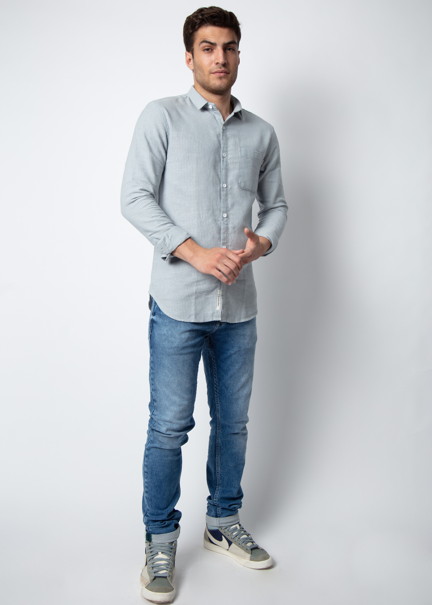 Delusion Full Sleeve Solid Shirt For Men