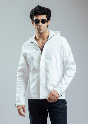 Brikent Denim Hoodie Jacket For Men