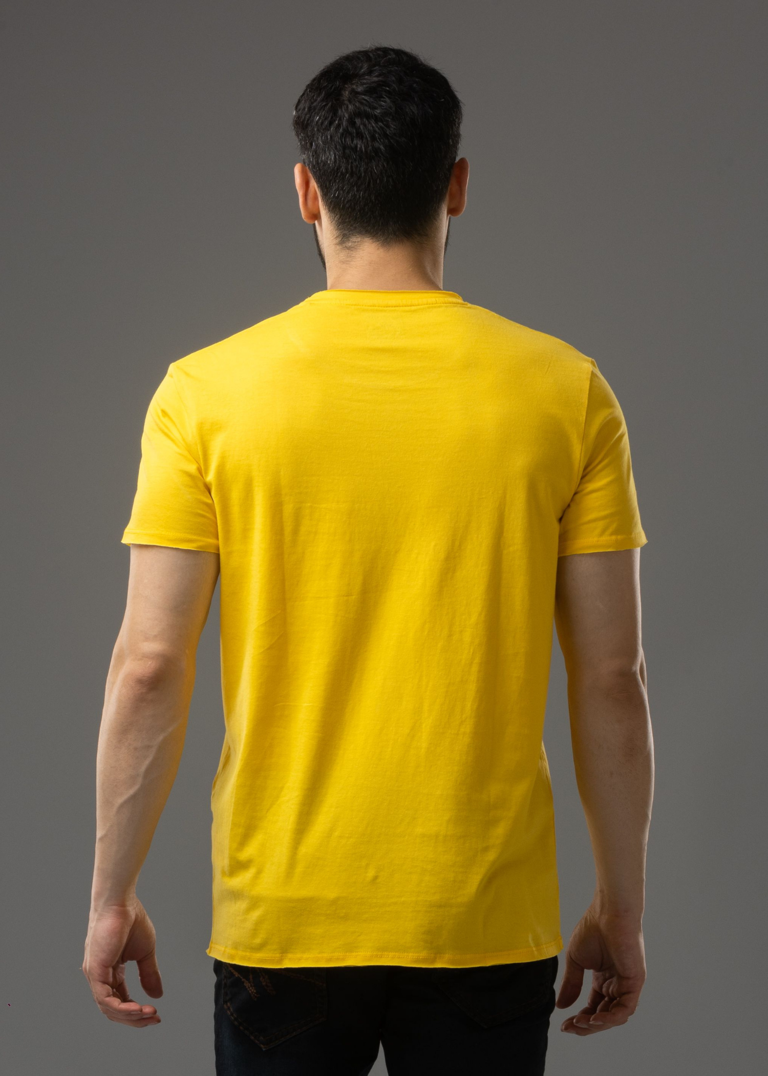 Raw Solid Half Sleeve T-shirt For Mens