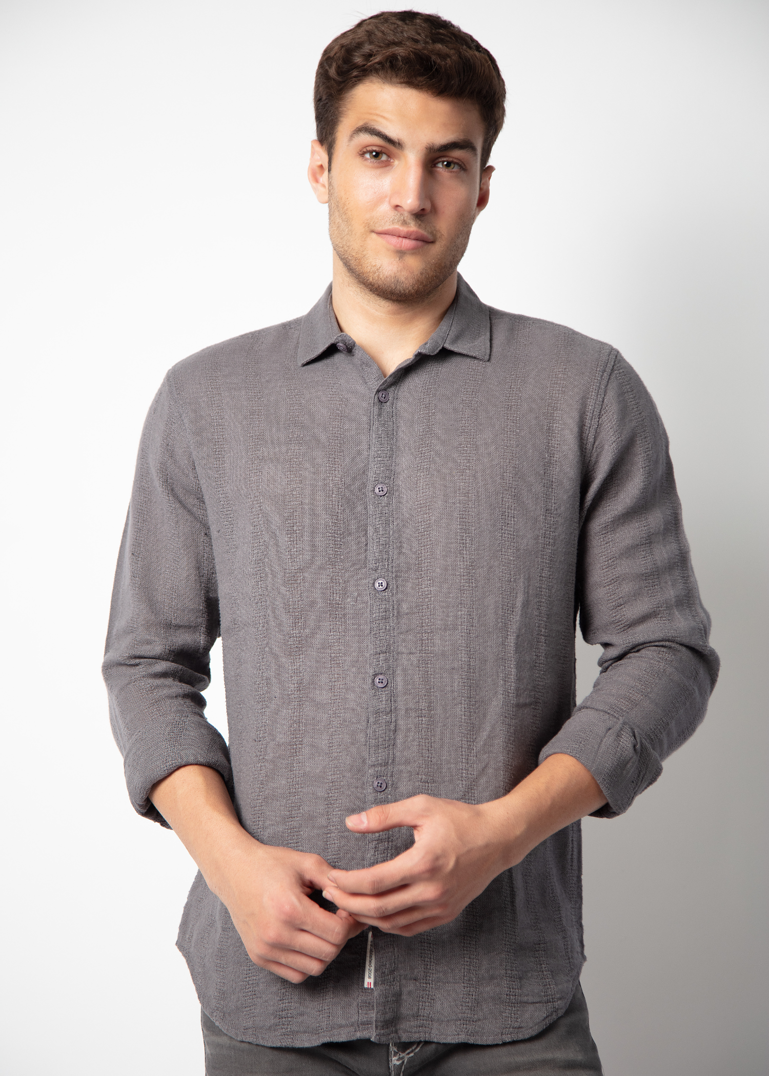 Flank Full Sleeve Solid Shirt For Men