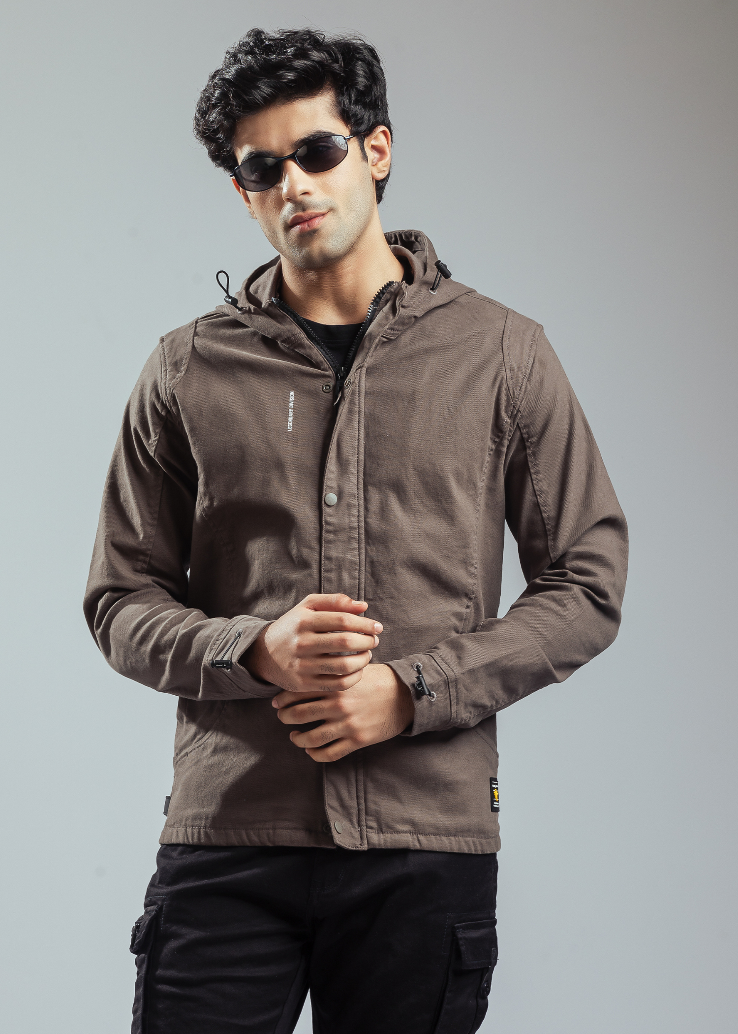 Brikent Denim Hoodie Jacket For Men