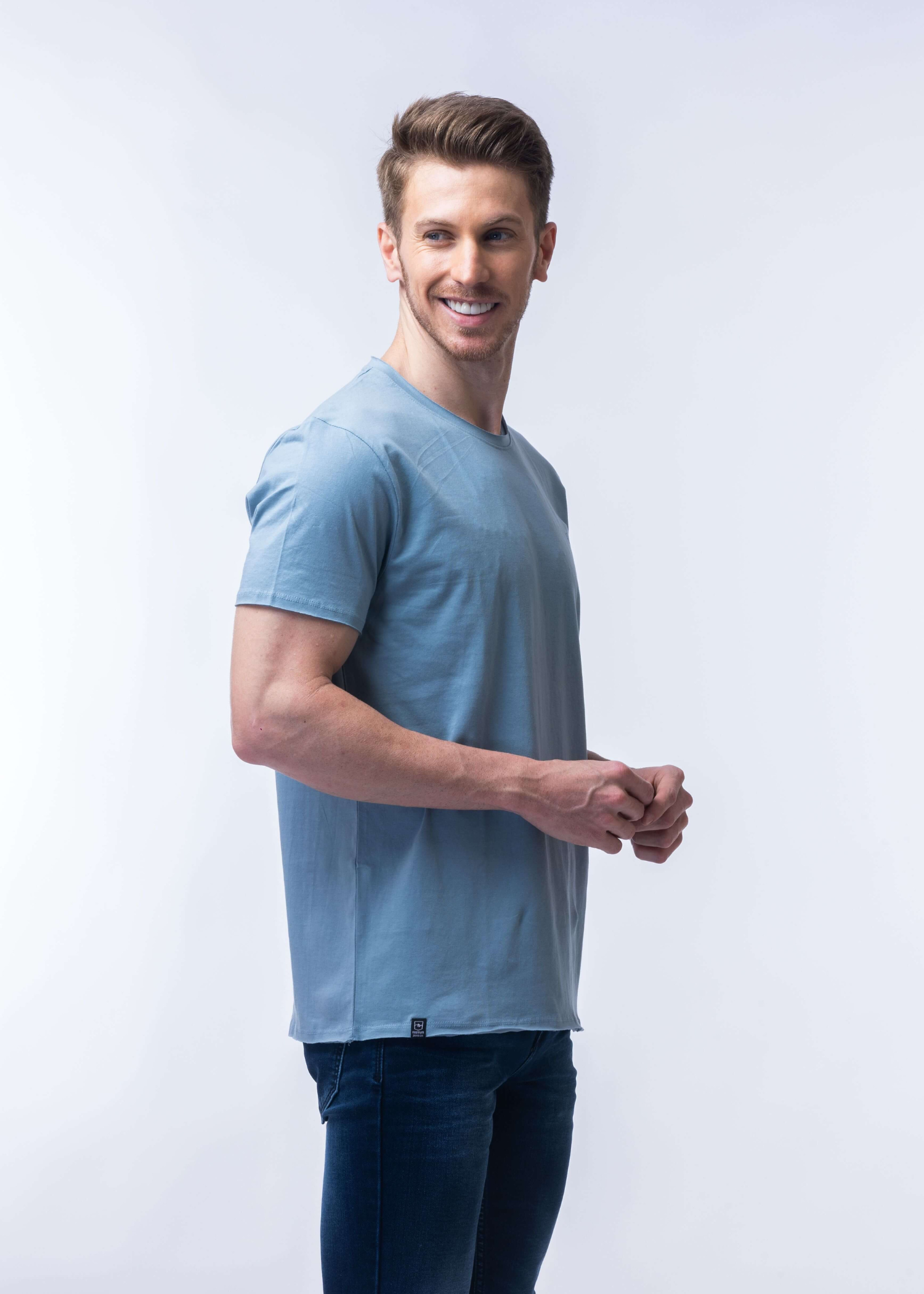 Raw Solid Half Sleeve T-shirt (BUY 1 GET 1)