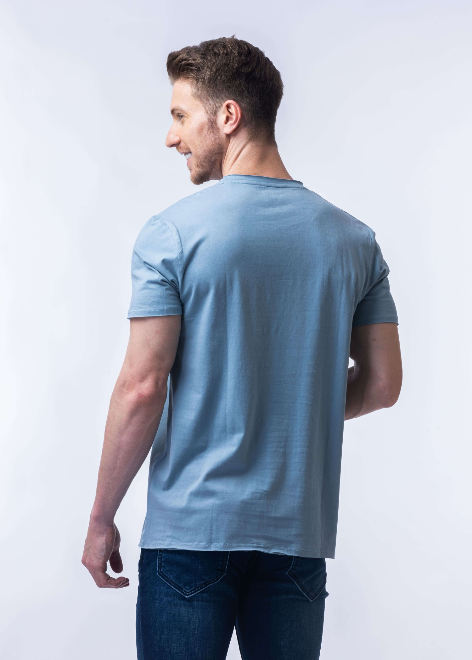 Raw Solid Half Sleeve T-shirt For Mens