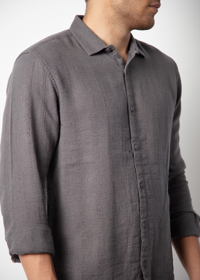 Flank Full Sleeve Solid Shirt For Men