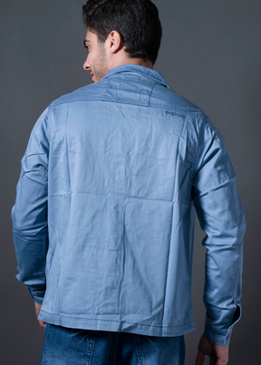 Rocha Solid Cotton Jacket For Men