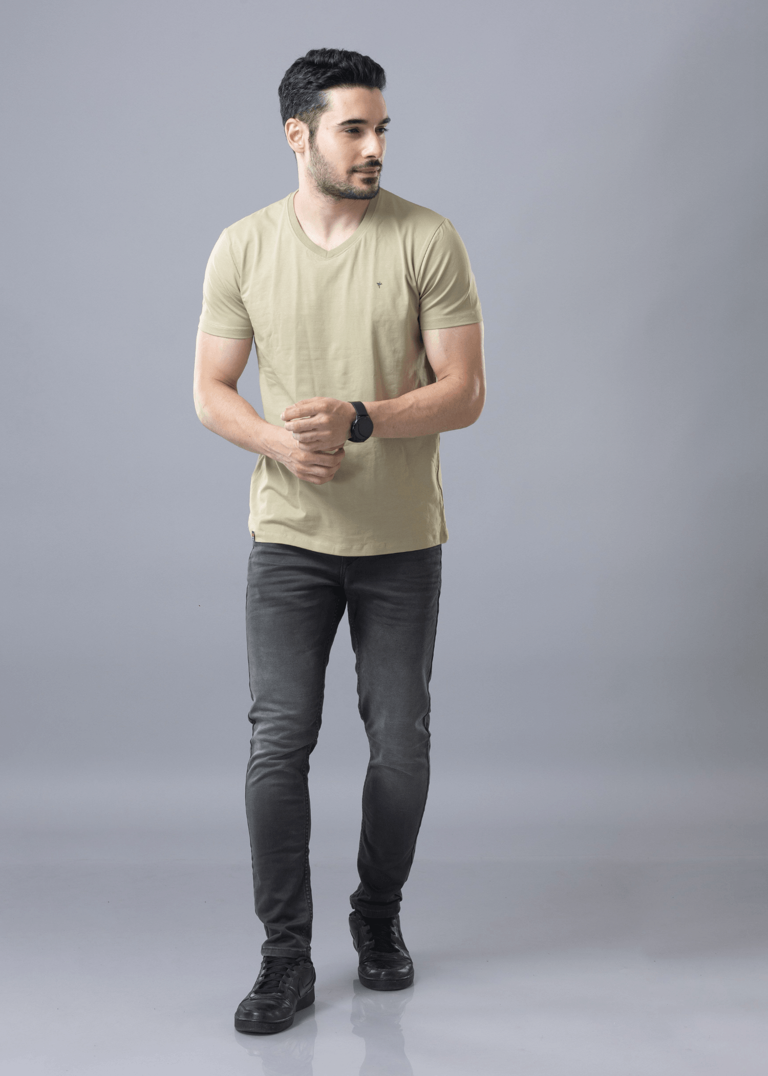 Arch Solid Half Sleeve T-shirt For Men