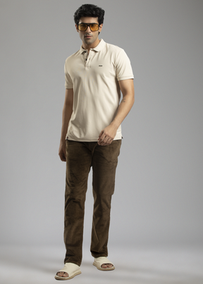 Cherry Olive Half Sleeve Polo T-shirt For Mens