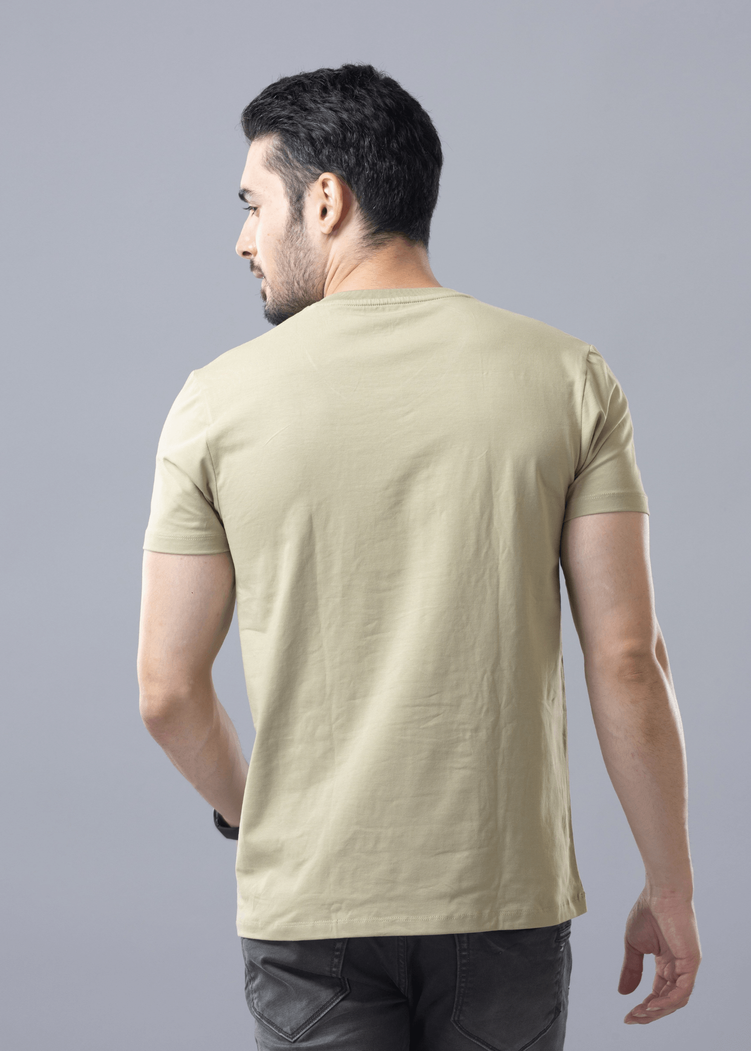 Arch Solid Half Sleeve T-shirt For Men