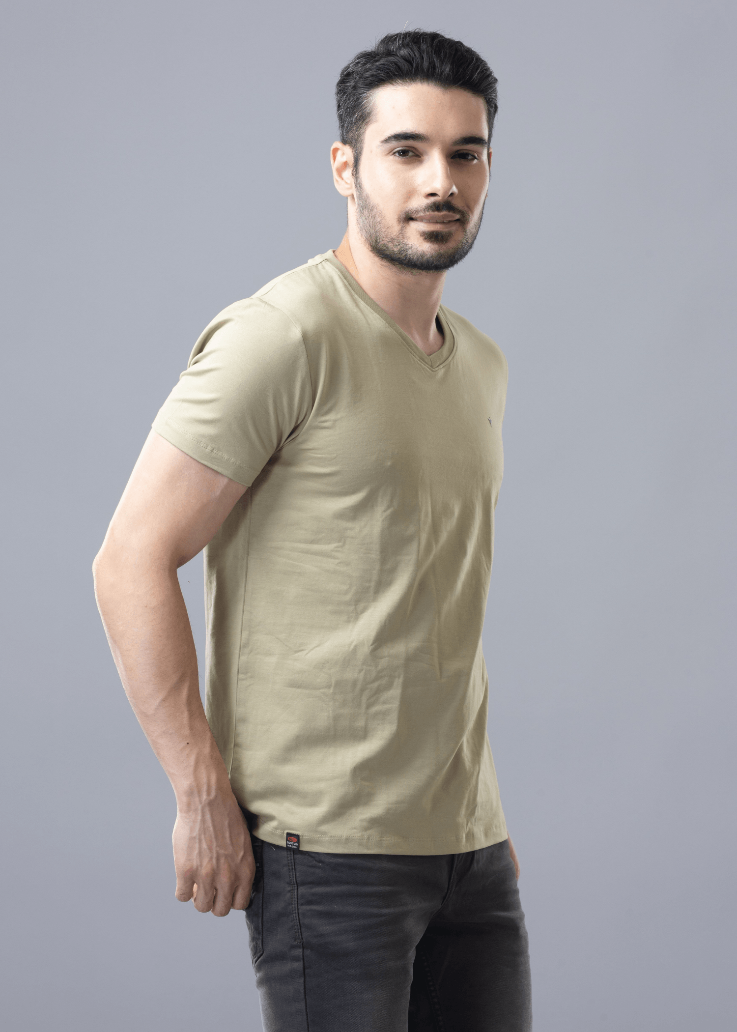 Arch Solid Half Sleeve T-shirt For Men