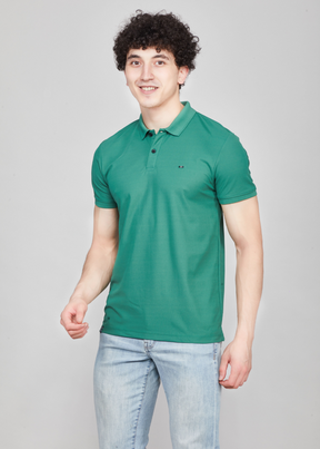 Cherry Olive Half Sleeve Polo T-shirt For Mens