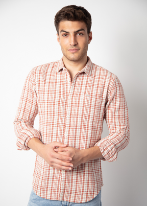 Figure Full Sleeve Checked Shirt For Men