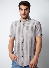 Brilon Half Sleeve Stripe Shirt For Men