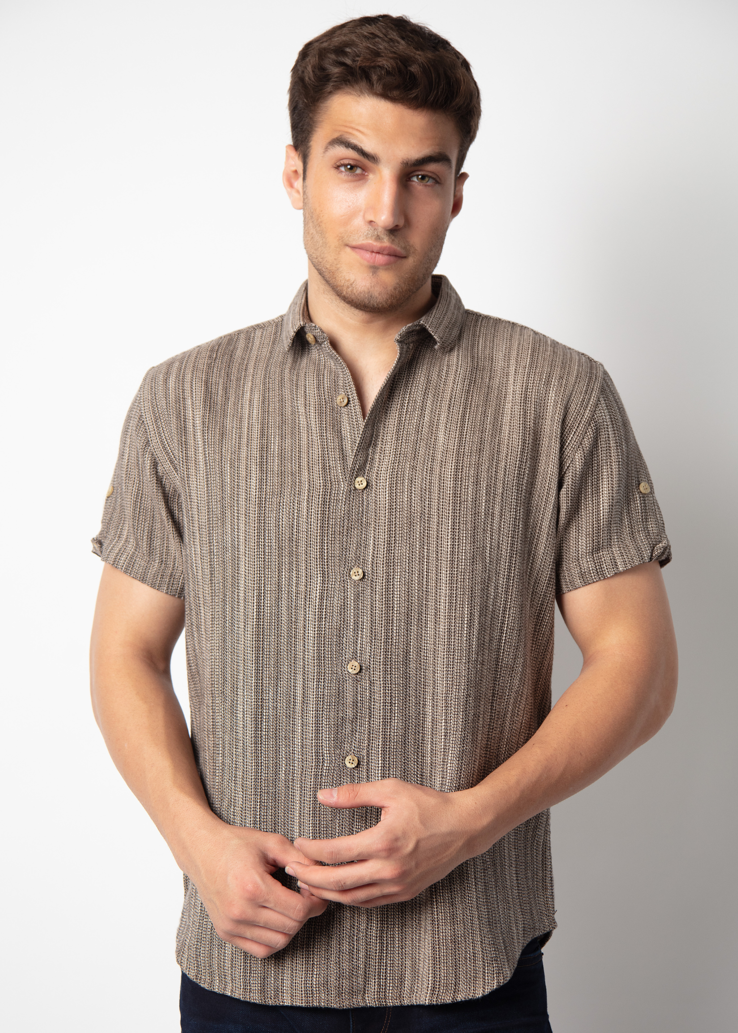 Warrior Half Sleeve Solid Shirt For Men