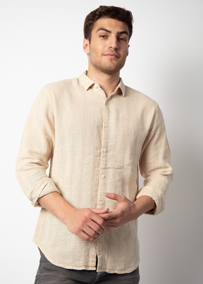 Flank Full Sleeve Solid Shirt For Men