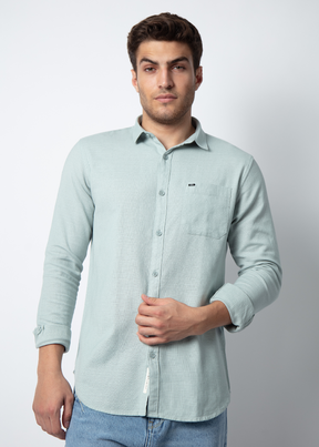 Tiara Half Sleeve Solid Shirt For Men