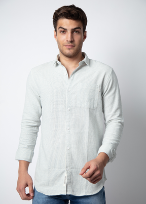 Delusion Full Sleeve Solid Shirt For Men