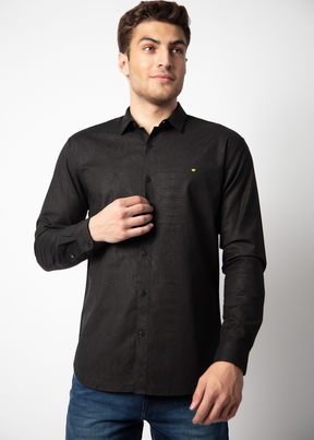 Pardon Full Sleeve Solid Shirt For Men