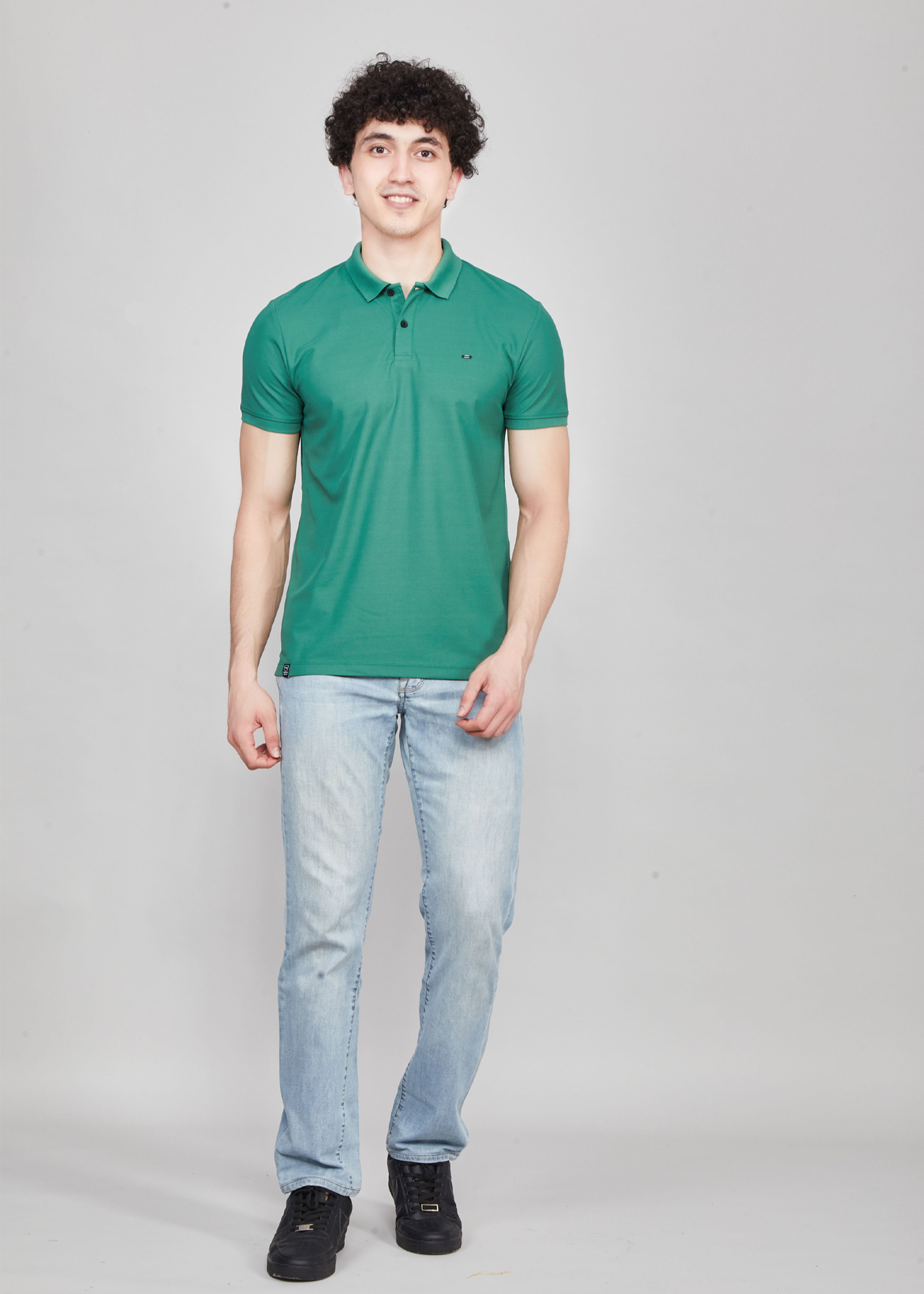 Cherry Olive Half Sleeve Polo T-shirt For Mens