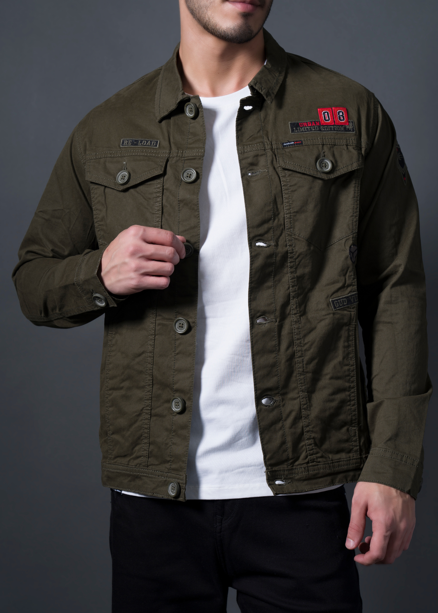 Tains-4 Cotton Jacket For Mens