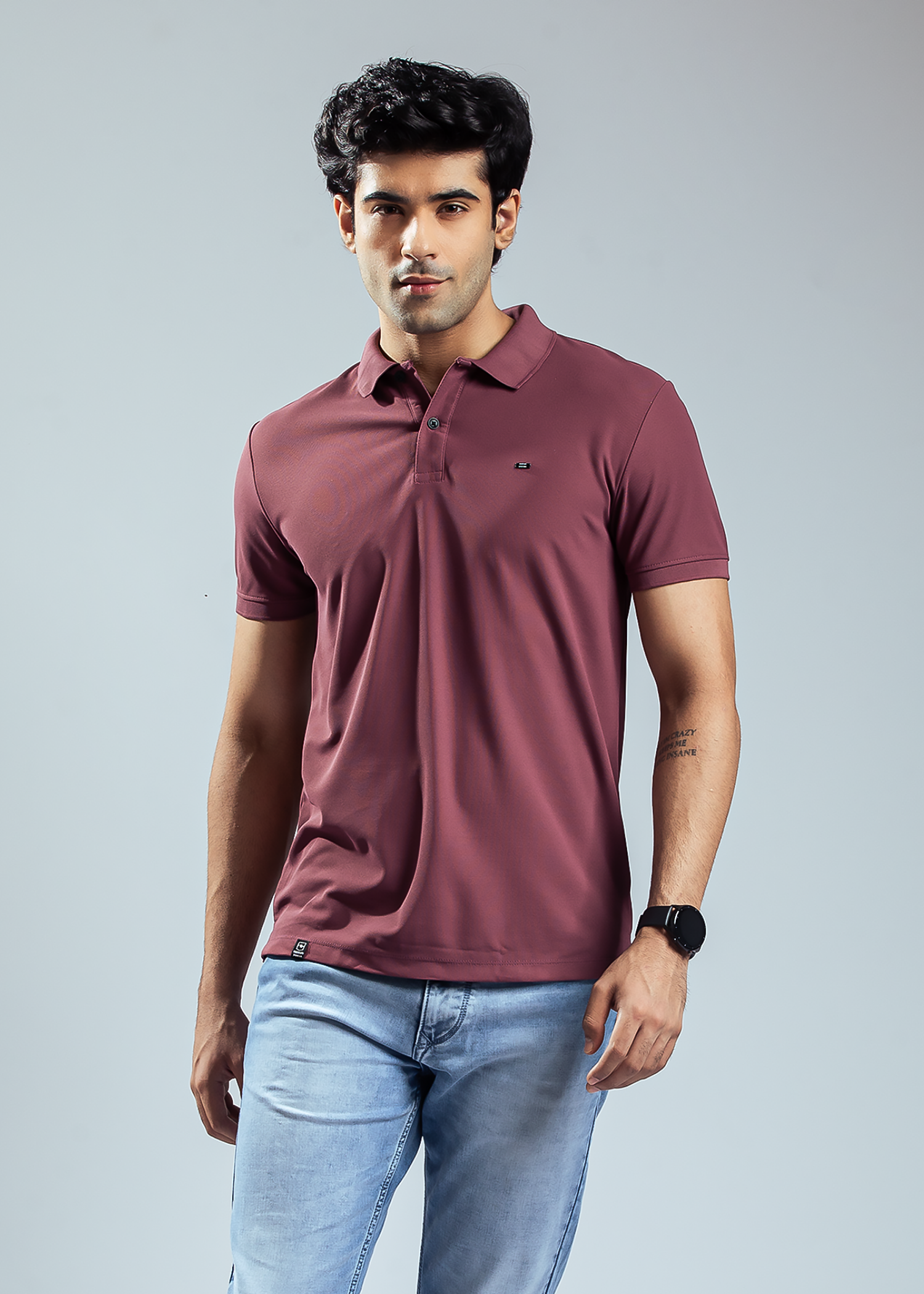 Cherry Half Sleeve Polo T-shirt For Men