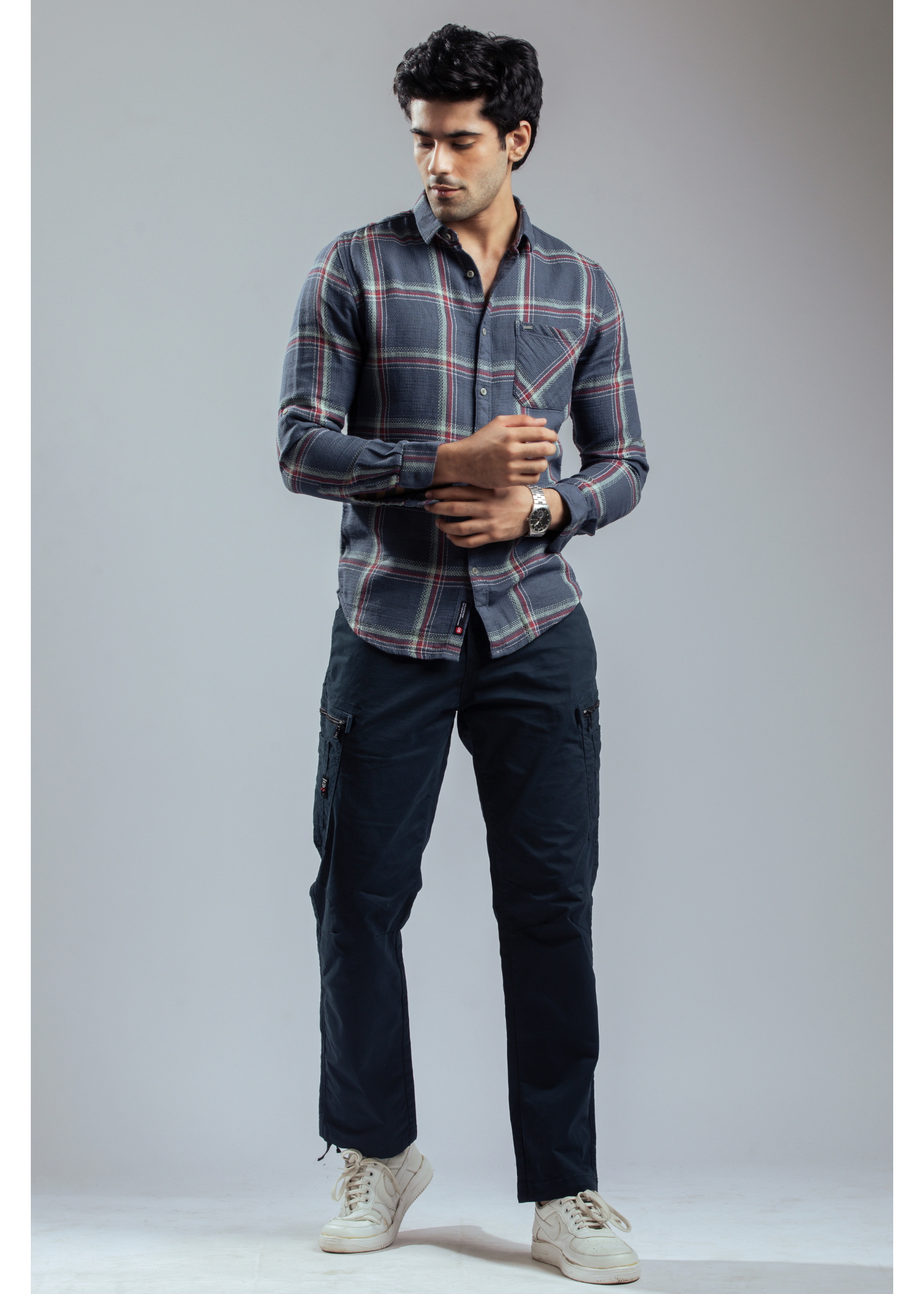 Strife Full Sleeve Checked Casual Shirt For Men