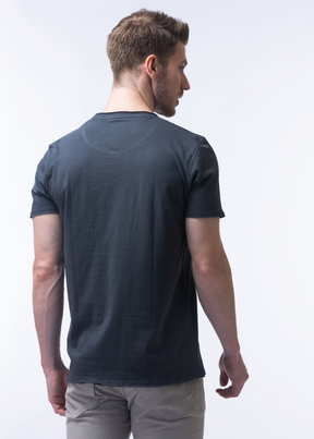 Raw Solid Half Sleeve T-shirt For Men