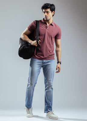 Cherry Half Sleeve Polo T-shirt For Men