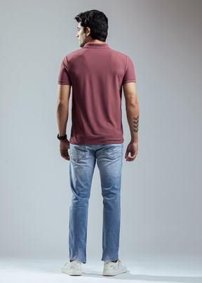 Cherry Half Sleeve Polo T-shirt For Men