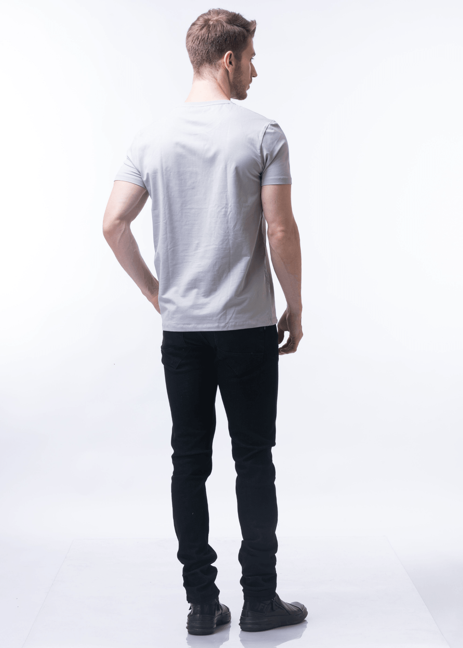 Arch Solid Half Sleeve T-shirt For Men