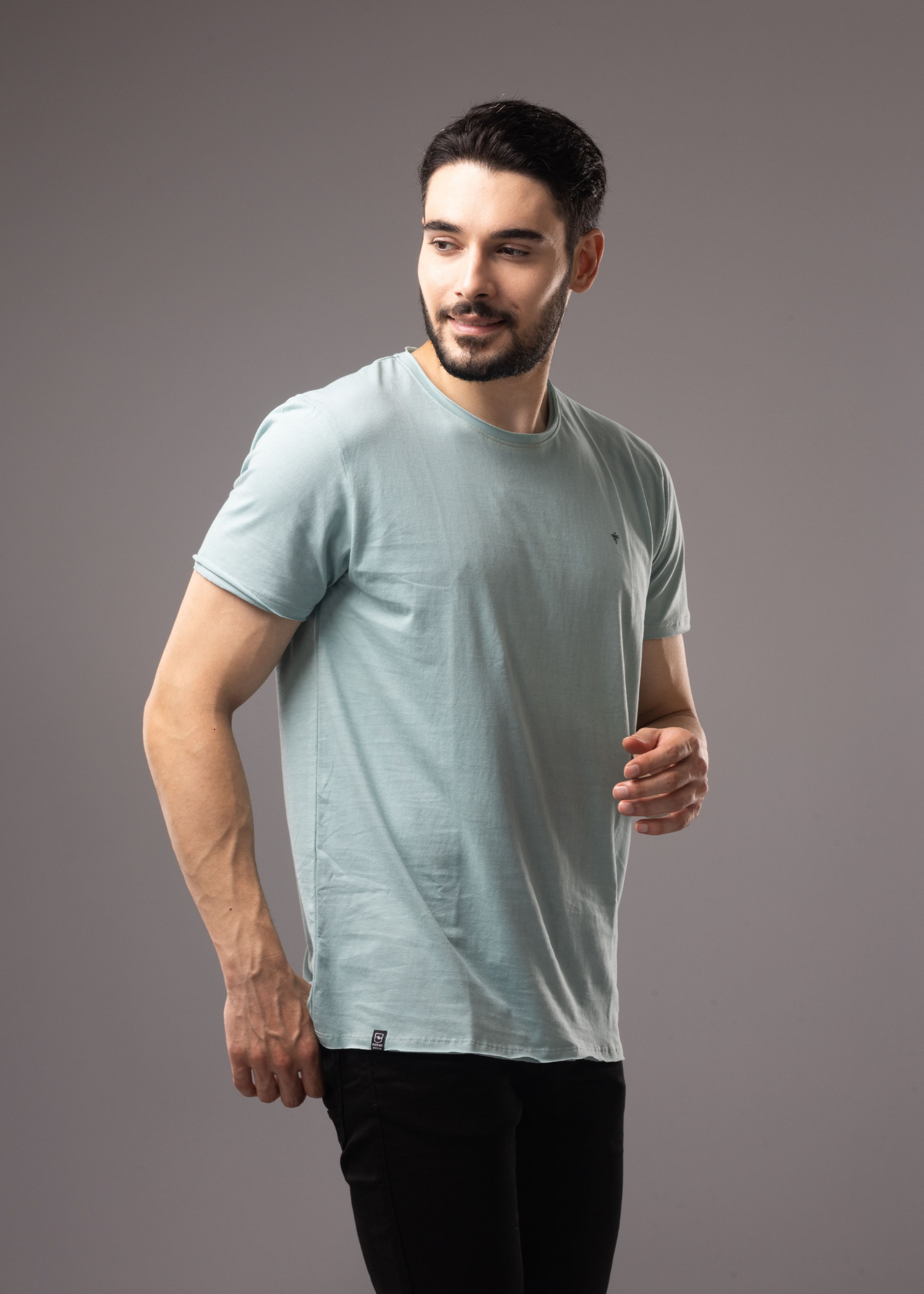 Raw Solid Half Sleeve T-shirt (BUY 1 GET 1)