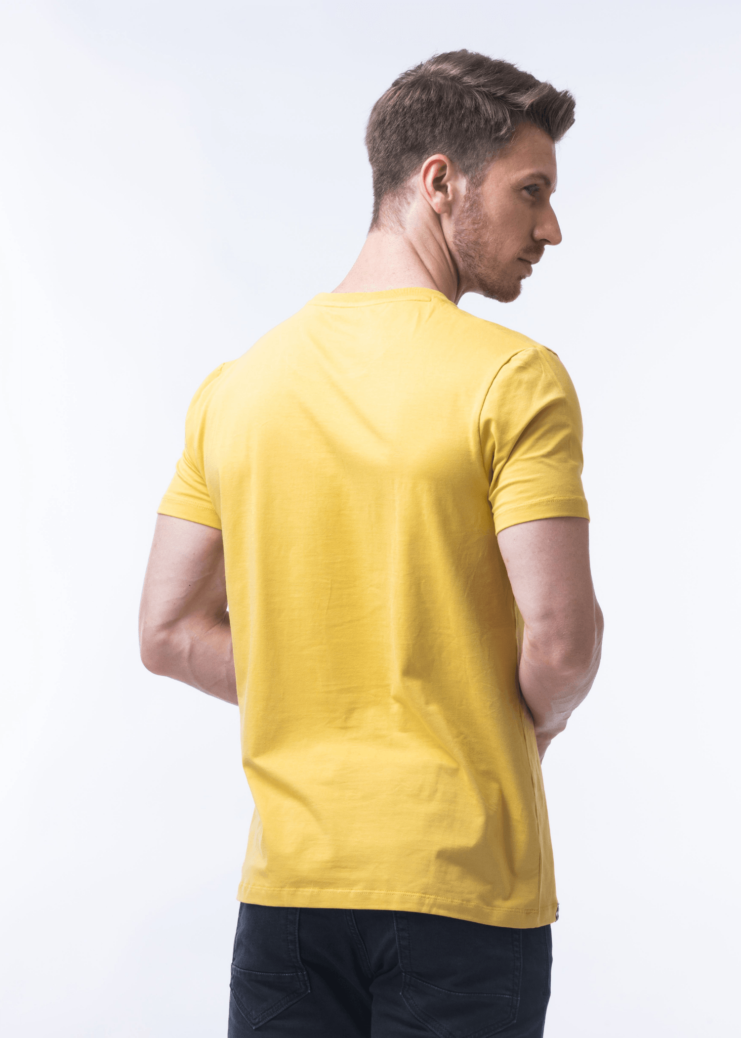 Arch Solid Half Sleeve T-shirt For Men