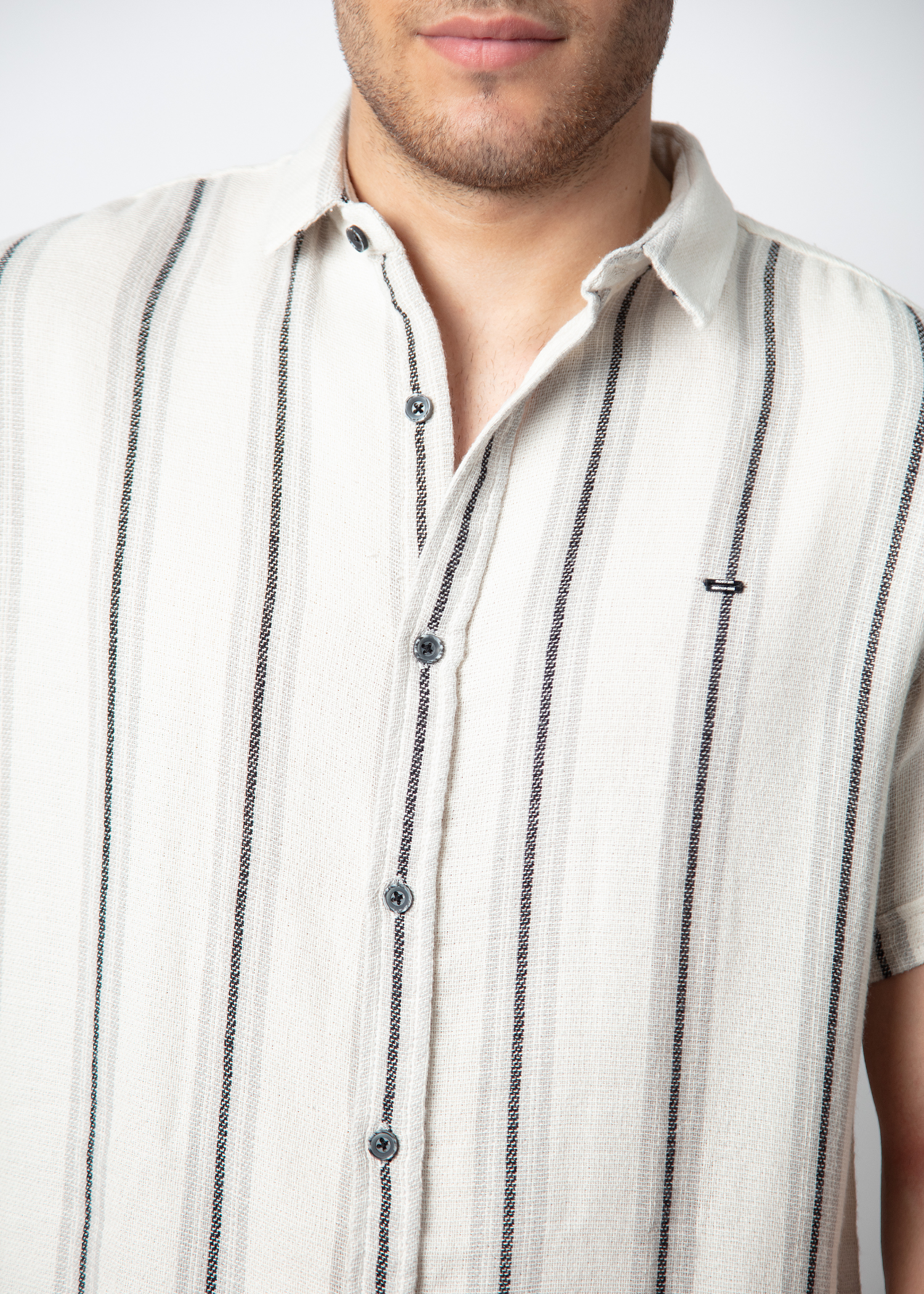 Hilter Half Sleeve Striped Shirt For Men