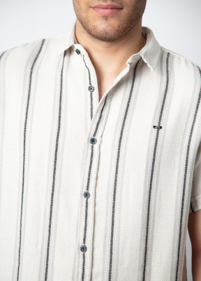 Hilter Half Sleeve Striped Shirt For Men