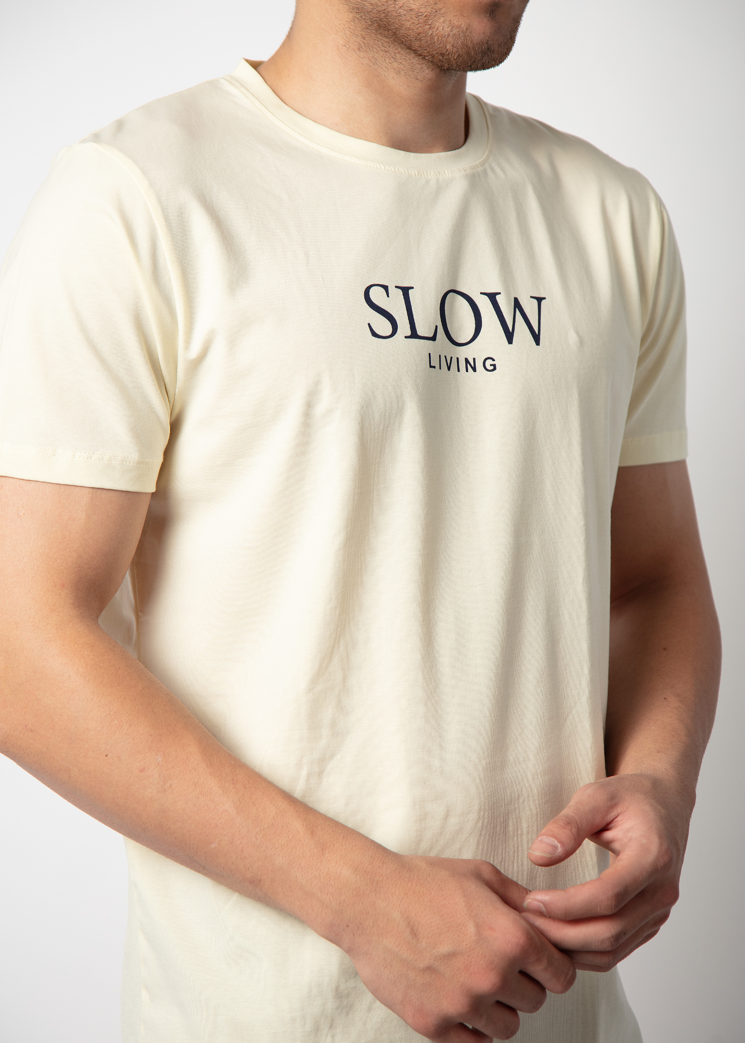 Slow Graphic Printed T-shirt For Men