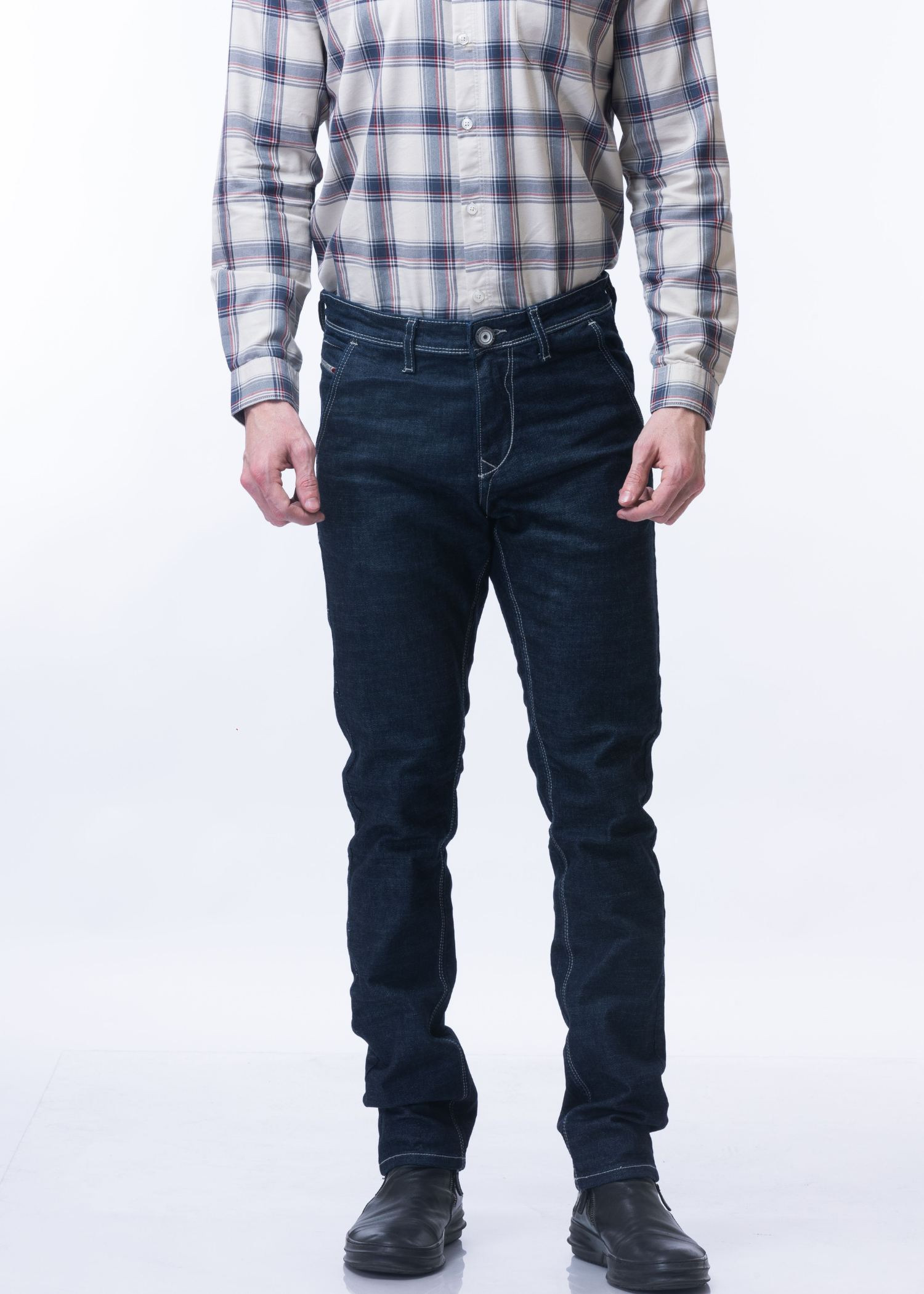 Rance Slim Fit Dark Blue Denim Jeans For Men - Nostrum Fashion