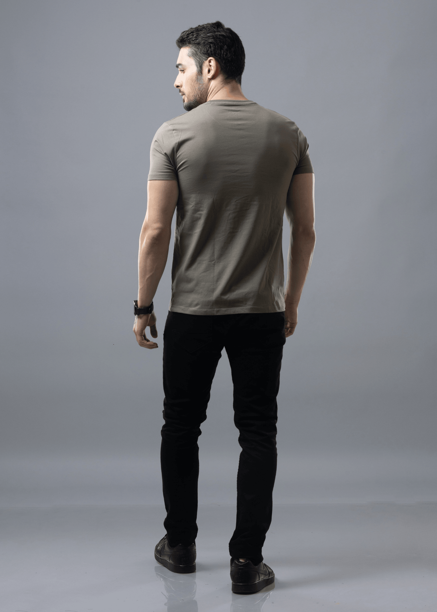 Arch Solid Half Sleeve T-shirt For Men