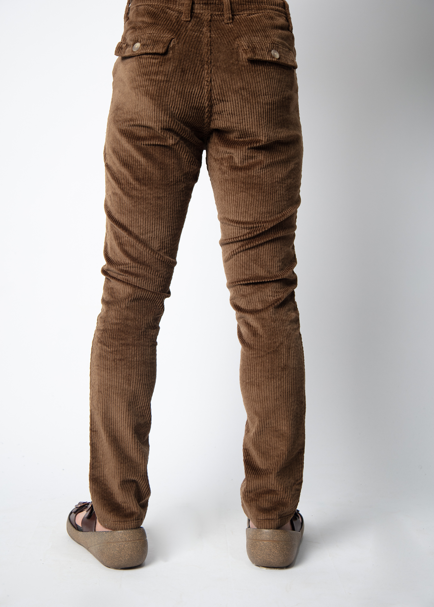 Bouvet Brown Straight Fit Corduroy For Men