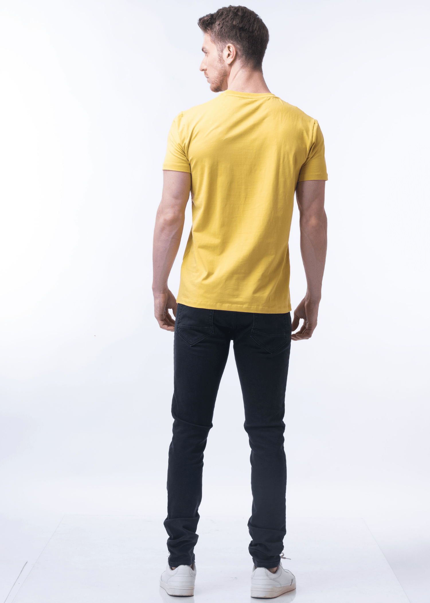 Arch Solid Half Sleeve T-shirt For Men