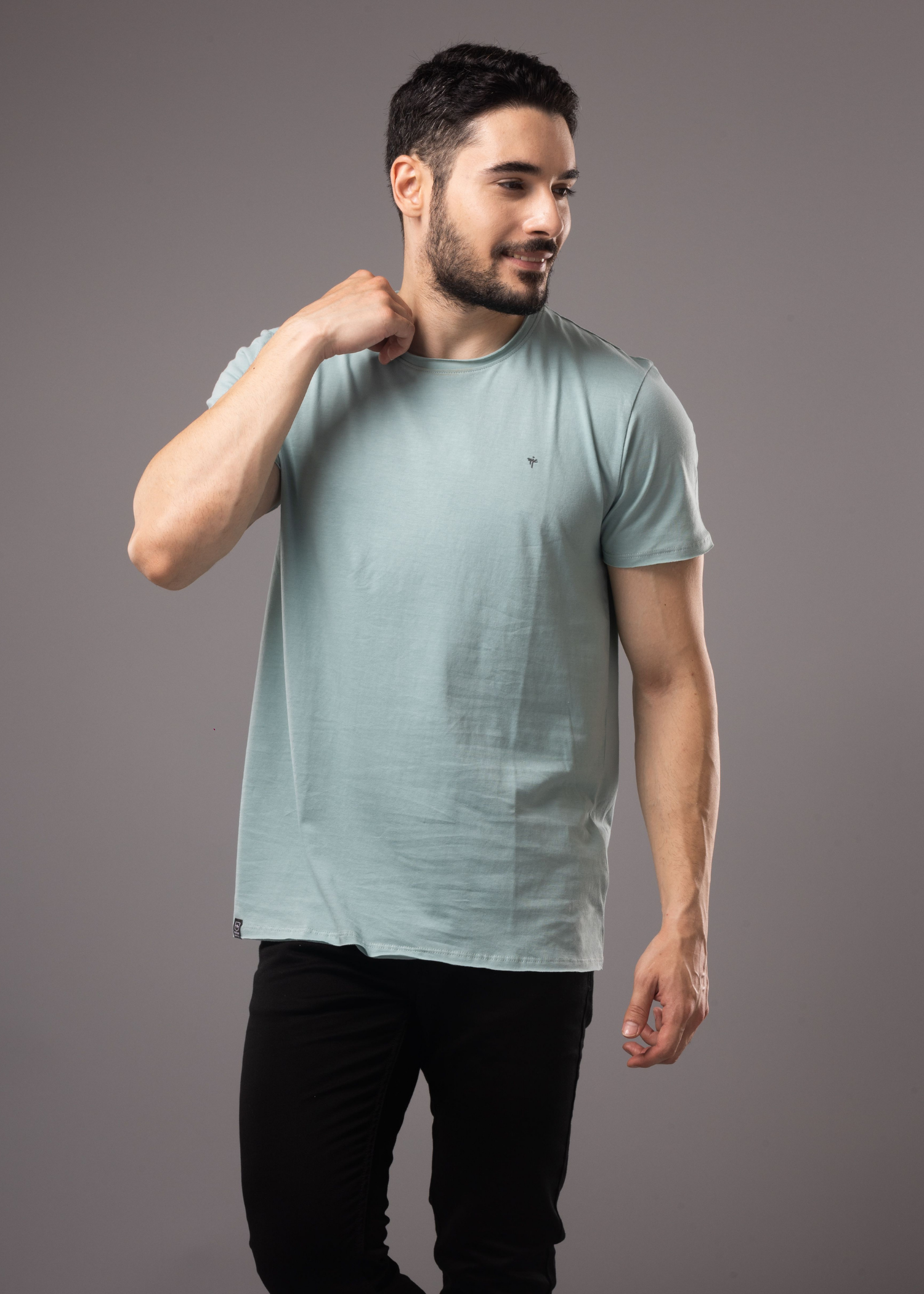 Raw Solid Half Sleeve T-shirt (BUY 1 GET 1)