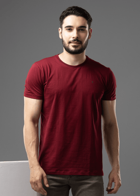 Arch Solid Half Sleeve T-shirt For Men