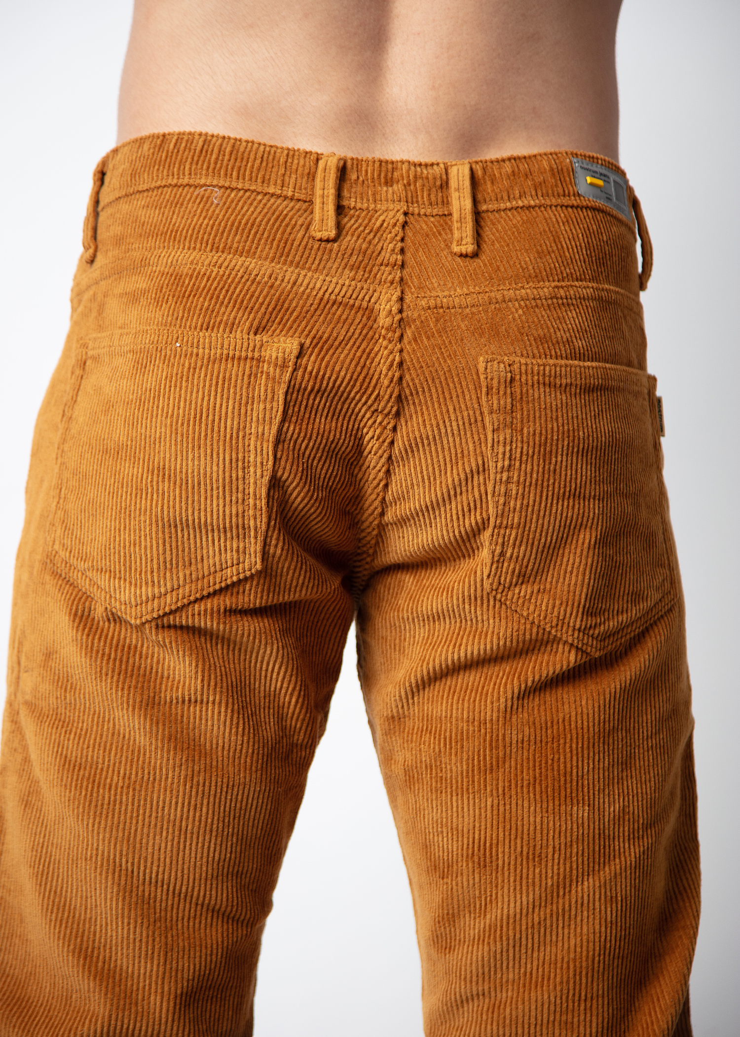 Brydon Rust Straight Fit Corduroy For Men