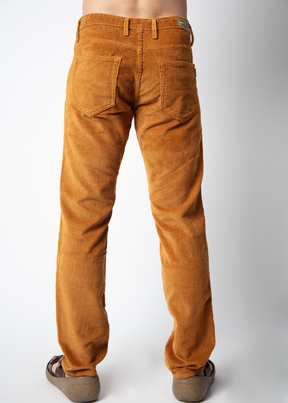 Brydon Rust Straight Fit Corduroy For Men