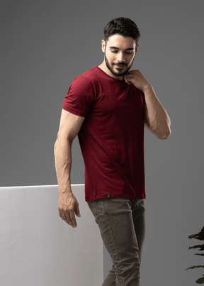 Arch Solid Half Sleeve T-shirt For Men