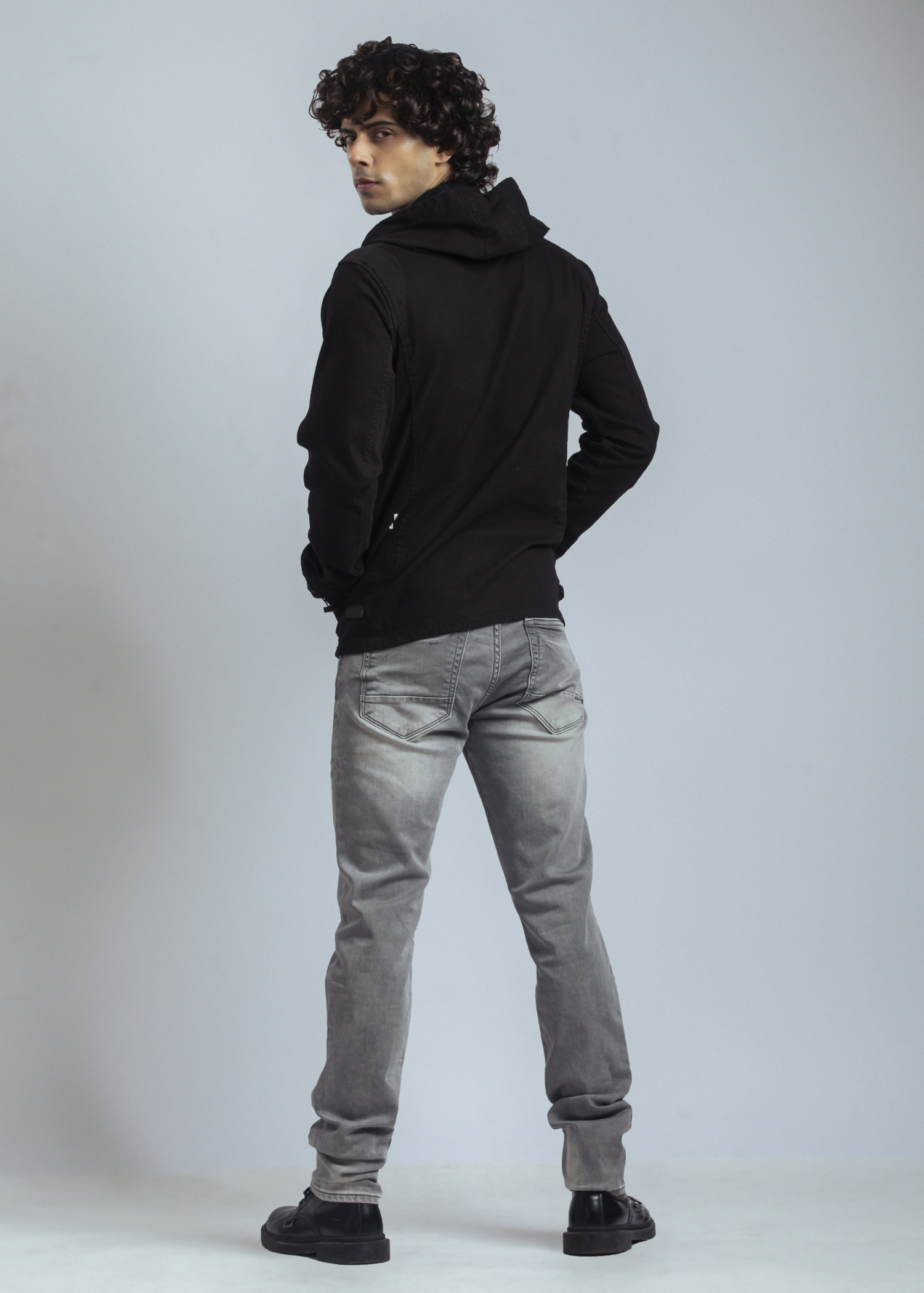 Brikent Denim Hoodie Jacket For Men