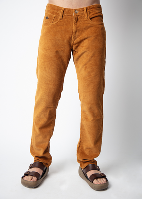 Brydon Rust Straight Fit Corduroy For Men