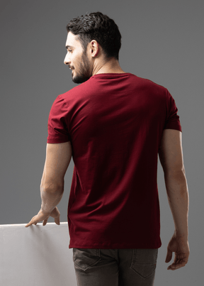 Arch Solid Half Sleeve T-shirt For Men