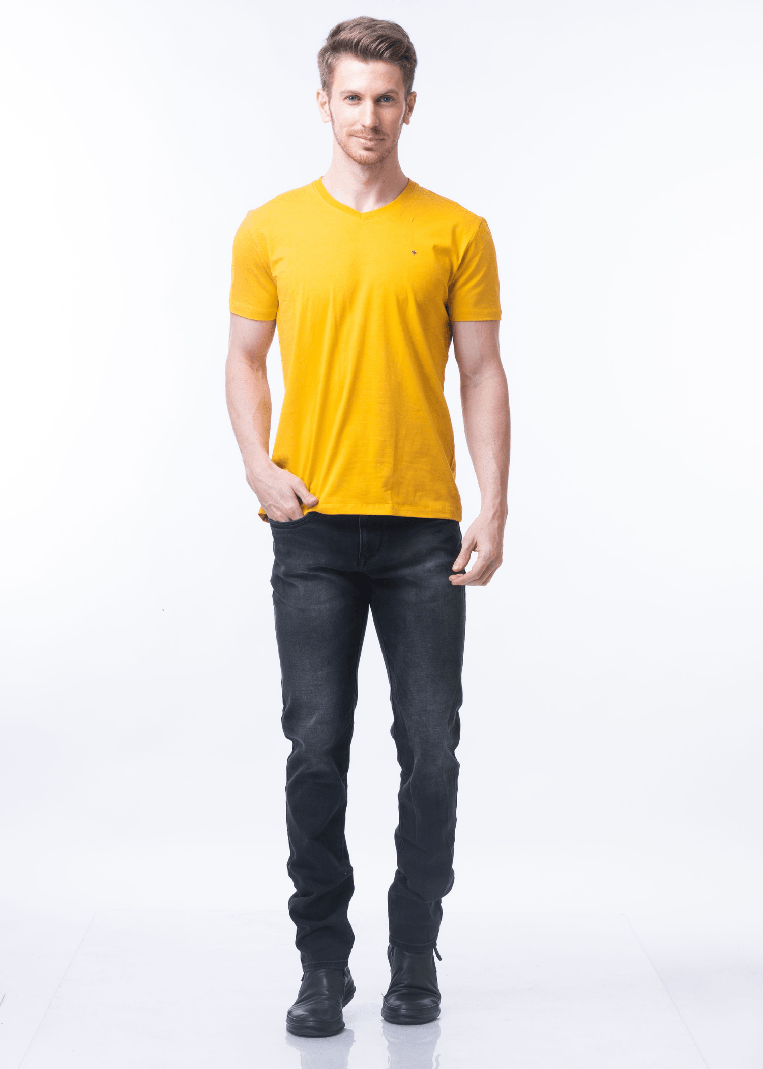 Arch Solid Half Sleeve T-shirt For Men